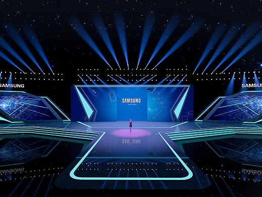 光影交融，科技之舞——三星科技舞美活動(dòng)發(fā)布會(huì)舞臺(tái)設(shè)計(jì)解析